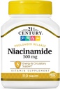 21st Century Niacin 500 Mg Flush Free Capsules, 110-talls (pakke med 3)