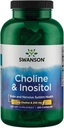 Swanson Choline & Inositol Nerve Støtte Mental funksjon 250/250 Milligrams 250 Kapsler