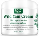 WFDL Wild Yam Cream for Hormon Balance, Organisk Yam Cream med Chasteberry, Aloe & Vitamin E for Menopause Relief, Soothes Night Sweats & Hot Flashes, Eases Mood Swings (1,76 OZ)