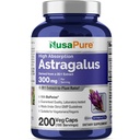 NusaPure Astragalus 20:1 Ekstrakt, 300 mg tilsvarende 6000 mg per servering, 200 Veggie kapsler, ikke-GMO & Bioperin