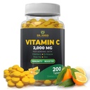 Dr. JOEL'S Immune Support C 2000 mg - 200 tabletter - med sink, eldrebær, Rose Hip, Echinacea - Boosts Immune System-laget i USA