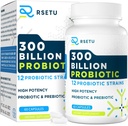 Probiotika for kvinner Menn: 300 milliarder CFU Probiotiske høy potens + 12 Strains organiske probiotika med prebiotika, daglig probiotiske Supplement for digestive, Gut, Immun og Bloating Helse, 60 kapsler