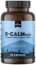 Naturlig Rhythm B-CALMplex, unik B-vitamin blanding, B-kompleks støtter Riktig nervefunksjon og avslapping, 3 måneders forsyning, 90 kapsler