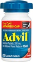 Advil (200 greve) Nem åpen artritt Cap Pain Reliever / Fever Reduser Belagt tablett, 200 mg Ibuprofen, midlertidig smertelindring