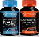 WELLNESS LABSRX Quercetin med Bromelain ® NAD kosttilskudd kapsler