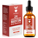 Beard Growth Oil - 2X Konsentrasjon Biotin for menn (2 oz) - Naturlig med Argan, Jojoba og Vitamin, Vekst Softener, Moisturizer (Vanilla)
