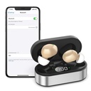 Oppladbare høreapparater for eldre - 16 kanaler Bluetooth høreapparater - usynlige digitale høreapparater for øre med støyreduksjon, aktivert anrop på iOS Android Music