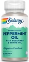 Solaray Peppermynte Olje Enteric Coated w/Rosemary & Thime Oil | Sunn, Soothing Digestion Support ® 60 Softgels