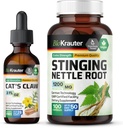 BIO KRAUTER Katter Klo Tinktur 2 Fl. Oz. & Stinging Nettle 100 kapsler