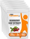 BulkSupplements.com Bearberry Leaf Ekstrakt pulver - Uva Ursi Extract, Bearberry Supplement, Bearberry Leaf pulver - Vegansk & Glutenfri, 750mg per servering, 5kg (11 lbs) (Pack of 5)