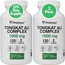 PRISTINE 'S Tongkat Ali 1000MG Extract Capsule Supplement (2-Pack) -30 dagers forsyning - Atletisk ytelsesstøtte - Mens Helse & Lean Muscle Mass - Immunitetsstøtte