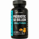 Probiotika 50 milliarder - 11 Strain Live Probiotic Prebiotic for menn og kvinner - Best å støtte Digestive & Immune Health.