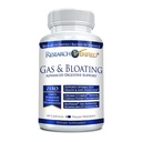 Forskning Bekreftet gass og Bloating - Relax Intestinale Muskler, Eliminate Gas Building Up - Artichoke pulver, Ginger, Peppermynt Leaf pulver - 60 Kapsler - Vegan...