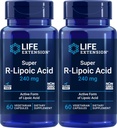 Livslengde Super R-Lipoic Acid 240 mg, 60 vegetariske kapsler (pakke med 2)