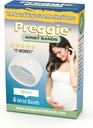 Preggie Anti-Nausea Wristbands – Morgensykhet Relief – klinisk testet kvalme Relief Aid - Graviditetssykhet Relief - Acupressure Wristband - Bivirkningsfri - 2 par, sett av 4 bånd - hvit