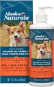 Alaska Naturals - Wild Alaska Salmon Oil Formula Hundemat Topper - EPA og DHA Omega-3 - Supplement for sunn hud, skinnende Coat - laget i USA - 15.5 oz. Pump flaske