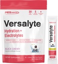 PEScience Versalyte Electrolyte Hydration Packets, Sugar Free Electrolyte pulver med magnesium, Taurin, Antioksidanter, Trace Minerals - Svart Cherry, 30 Services