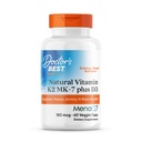 Doktorens beste naturlige vitamin K2 MK-7 Plus D3, støtter utsmykning, arteri, & bein helse, ikke-GMO, Glutenfri, Soya Free, Vegetarisk 60 Vegetarisk Caps