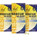 RESCUE Bach søvn flytende smelter, naturlig oransje vanilla flavor, naturlig søvnhjelp, stress relief, homøopatisk blomst essens, fri for melatonin, ikke-alkohol, 3 pakke, 28 telle hver