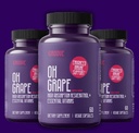 Oh Grape Resveratrol Supplement 525mg (60 kapsler) | Støtter kognitiv funksjon, hjerte helse og immunsystem | drevet med sink, magnesium og andre essensielle næringsstoffer
