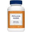 Vitamin Shoppe Psyllium Huss - Plantago Ovata Fiber Supplement som støtter regelmessig & sunn kolesterol, 840 mg per servering - Glutenfri (600 kapsler)