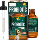 Canis & Cattus Probiotika til katter – flytende Cat Probiotika med Digestive Enzymer for gass, Bloating, Diaréa & Upset Mage – Easy-Mix Drops – 2 oz