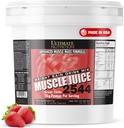 Ultimate Nutrition Muscle Juice, Vekt Gain Drink Mix - Mass Gainer Trening pulver for menn og kvinner - Supplement for Lean Muscle Vekst & Immune Support med 55g Protein - Jordbær, 10,45lb