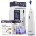 SinuPulse reisende med 90 Sinuair pakker - Trådløs pulserende nasal irrigasjon Sinus rengjøringssystem, Space Sparing Cleaner & Relief Machine for reise, mer effektiv enn Neti Pot eller Nese Spray Flaske