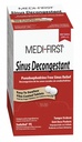 Medique produkter Medi-First 80933 Sinus Decongestant, 100-pakker med 1 (Packaging kan variere) , Rød