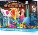 260+ Science Experiments - Over 120 stk vitenskapssett for barn alder 5-7-9-12, gutter jenter før skole kjemi sett og STEM Lære Educational leker, bursdag gaver julestrømper for barn