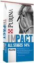 Purina | Impact alle trinn 14 Pelletet hestemat | 50 pund (50 LB) veske