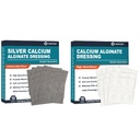 Sølvkalsiumalginat dressing(4 "x 4" 10 stk) + kalsiumalginat kjole (4 "x 4" 10 stk)