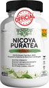 Nicoya PuraTea Max Grønn Te Ekstrakt & Grønn Kaffebønner for Metabolisme Støtte, Naturlig energi Boost, Antioksidant-Rich Supplement – 60 kapsler
