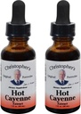Christophers opprinnelige formler Hot Cayenne Extract, 1 fl oz - Naturlig Herbal Supplement - Pakke med 2