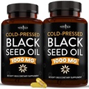 NEW GE Black Seed Oil Softgel Capsules - Premium kaldpresset Nigella Sativa Produserende ren svart cuminfrøolje - ikke-GMO og vegetarisk (120 Softgels)