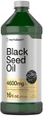 Horbäach Black Seed Oil Liquid | 16oz | 4600mg | Cold Pressed Nigella Sativa Supplement | med Omega 6 & 9 | Vegetarisk, ikke-GMO, Glutenfri, og løsningsfri formel