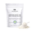 Centenarius Nutrition Grass Fed Whey Protein Unflavored Powder 500g med naturlige aminosyrer for optimalisert muskelvekst, gjenoppretting og effektivitet - kalde-filtrert, ingen tilsetningsmidler eller hormoner