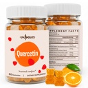 Quercetin 500mg Gummies for barn - med Bromelain, vitamin C & D3, Stinging Nettle & Licorie, sesongbalanse og kroppsforsvar, Vegansk, 120 Gummies