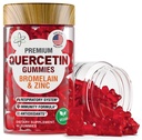 BioVit Quercetin Gummies 500MG - Aktivert Quercetin for barn og voksne immunsystem & Allergi - Chewable med Bromelain, Sink, vitamin C, vitamin D3 - laget i USA - 60 Vegan Gummy Bjørne