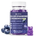 Glucosamine Chondroitin Gummies med MSM & Elderberry ekstra styrke 3000MG - Felles støtte, Antioksidant immun støtte Supplement for voksne, menn og kvinner - 90 Blåbær Gummies