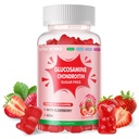DANEW Pro glucosamine Chondroitin Gummies med MSM & Elderberry ekstra styrke - Felles støtte, antioksidant immun støtte Supplement for voksne, menn og kvinner.90 Jordbær Gummies