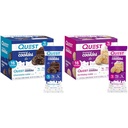 Quest Frosted Cookies Twin Pack, Chokolade Cake 16 Cookies & Birthday Cake 16 Cookies, 1g Sukker, 10-11g Protein, 2g Net Carbs