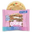 Mine informasjonskapsler Proteininformasjonskapsler, bursdagskake (2.2oz, pakke med 12) - 15g Protein per informasjonskapsler - Individuell innpakket treningssnacks for on-The-Go Travel