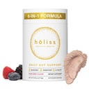 Daglig Gut Helse pulver 6-i-1 Alt naturlig kosttilskudd, Slippery Elm, L Glutamine, sitron Balm med PepZinGI - Bloat & Gas Relief, GI Lining Repair, IBS-støtte - Blandet Berry, 30 Services