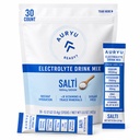 Salti Electrolyte Drikk Blande pulver Unflavored, 30 Stick Packs, 1000 mg Natrium, B vitaminer og spor Mineraler, Zero sukker, keto og vegansk vennlig Hydration, 7.4oz