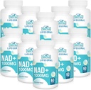 Liposomal NAD + Supplement 1000 mg | Høyeste NAD Pontecy | Max Absorpsjon | Ren NAD Supplement | Energi og DNA Reparasjon, Aging Defense, Hjernefunksjon | 600 Softgels