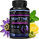 Natttid Fettforbrenner - Vekttap Diettpiller med magnesiummelatonin CLA L-karnitin som jobber om natten, Appetitt Suppressant, Carb Blocker, Nighttime Metabolism Booster for kvinner og menn 60 Caps.