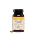 NatureWise Vegan Vitamin D3 + K2 med økologisk kokosnøtt MCT olje - naturlig D3 5000IU + naturlig K2 100mcg - høy absorpsjon beinstøtte - soya og glutenfri - USA produsert - 30 Softgels[30-dagers forsyning]