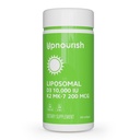 Nynorsk Liposomal D3 K2 vitamin 10000 IU D3 og K2 MK-7 200 mcg - 365 vitamin D3 k2 (Vitamina D3 con K2) Mini Softgels - lett å svelge K2 D3 vitamin Supplement