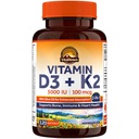 Vitalitown vitamin D3 K2 Supplement, D3 5000 IU, vitamin K2 MK-7 100 mcg, ikke-GMO, Ingen Gluten og soya, for bein, tenner, immun og hjerte helse, 120 Softgels